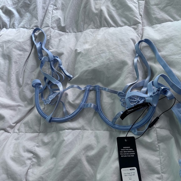 Fashion Nova Other - Power blue new with tags bra panty set